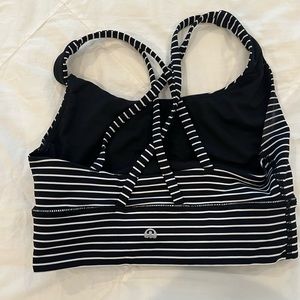Lululemon striped sports bra